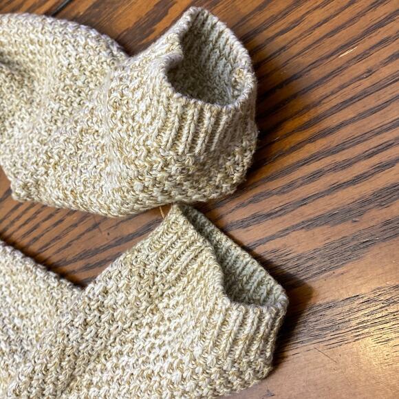 Boho knit night beach bonfire top bathing suit cover up spring summer coastal M - Picture 7 of 12